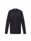 Men's Logo Long Sleeve Shirt Black - VIVIENNE WESTWOOD - BALAAN.