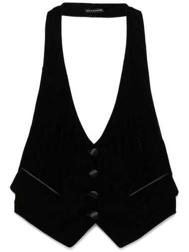 Tom Ford Velvet Tuxedo Open Back Waistcoat Clothing - TOM FORD - BALAAN 1