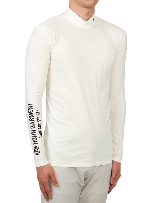 Men's SS Epoch Inner Long Sleeve T-Shirt White - HORN GARMENT - BALAAN 4