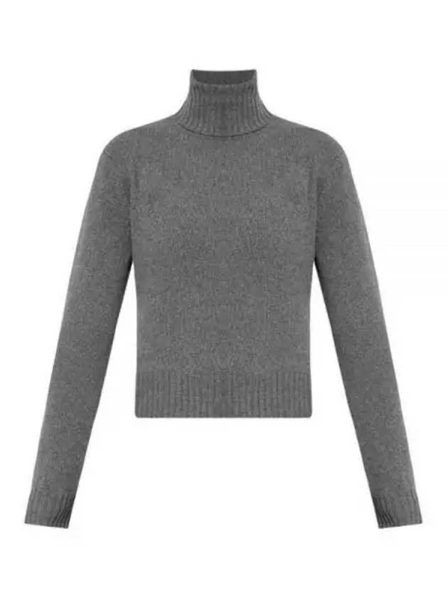 Cashmere Knit Turtleneck Light Grey - AMI - BALAAN 2