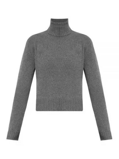 Cashmere Knit Turtleneck Light Grey - AMI - BALAAN 2