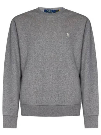 Embroidered Pony Logo Crew Neck Cotton Sweatshirt Grey - POLO RALPH LAUREN - BALAAN 2