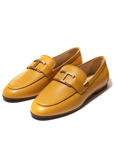 Timeless Leather Loafers Yellow - TOD'S - BALAAN 2