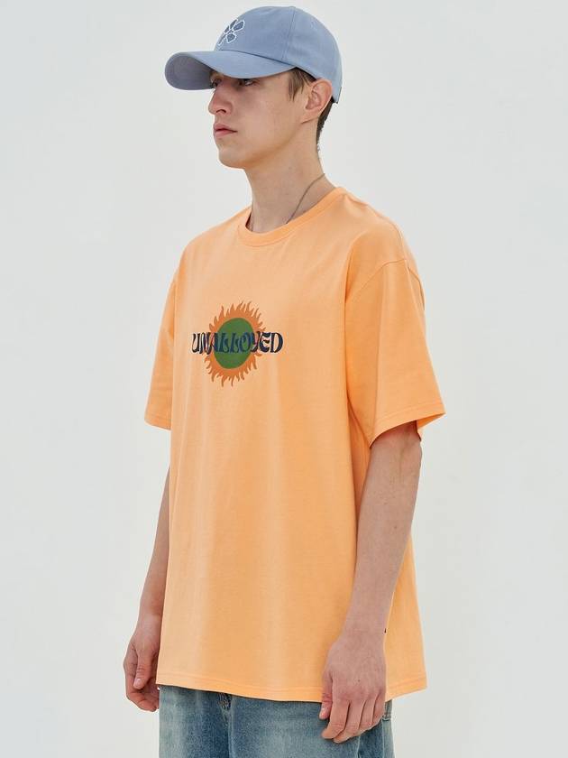 Sun Logo T-Shirt Peach - UNALLOYED - BALAAN 3