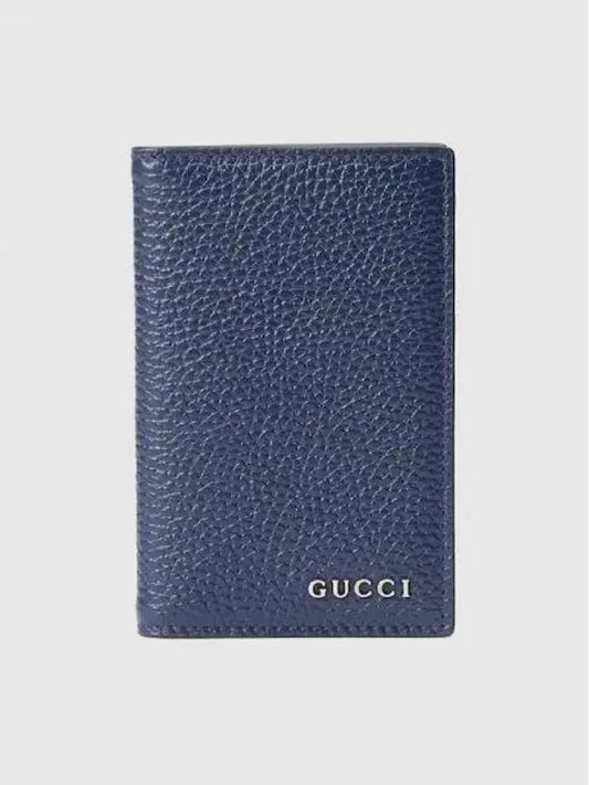 Logo Bifold Long Card Wallet Blue - GUCCI - BALAAN 2