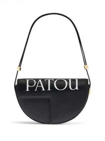 Logo printed leather shoulder bag - PATOU - BALAAN 1