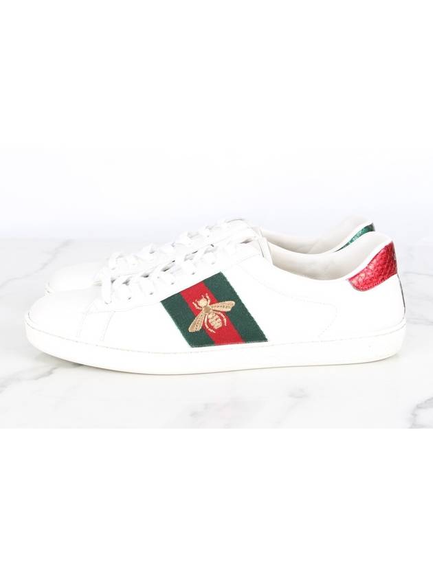 Bee embroidery ace sneakers 9 5 285 - GUCCI - BALAAN 4