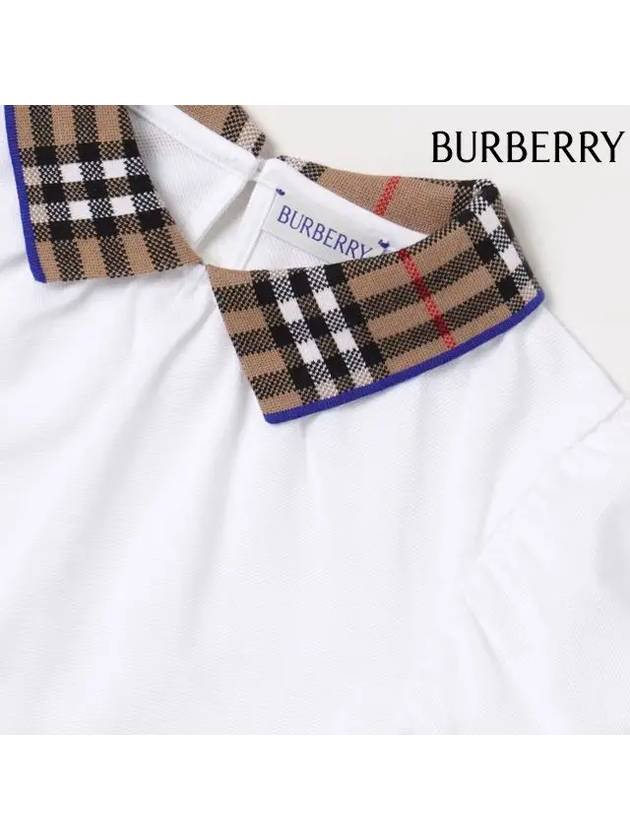 Kids Vintage Check Collar Blouse White - BURBERRY - BALAAN 5