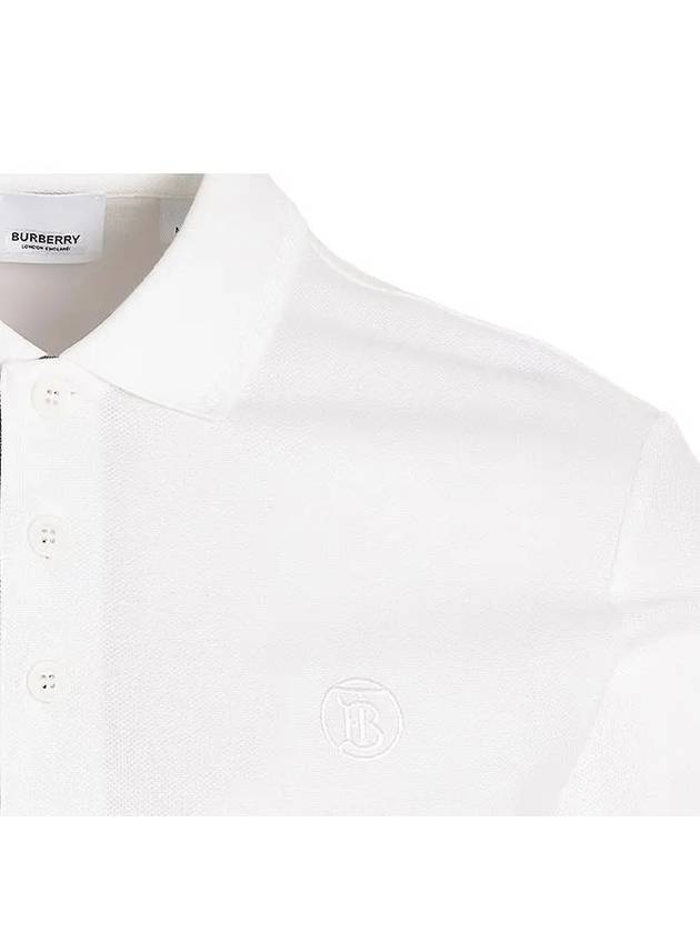 Monogram Motif Polo Shirt White - BURBERRY - BALAAN 8