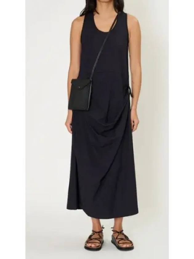 Sleeveless Wrap Midi Dress Midnight Indigo - LEMAIRE - BALAAN 2