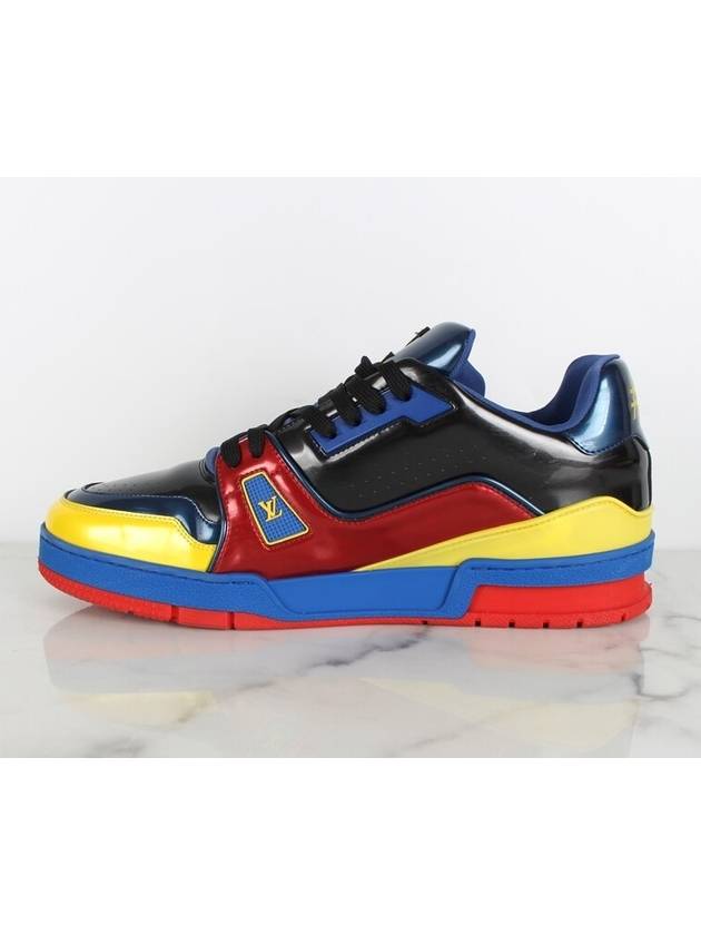 LV leather trainer sneakers Marine 9 5 285 - LOUIS VUITTON - BALAAN 8