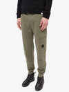 Men's Diagonal Raised Fleece Track Pants Green - CP COMPANY - BALAAN 3