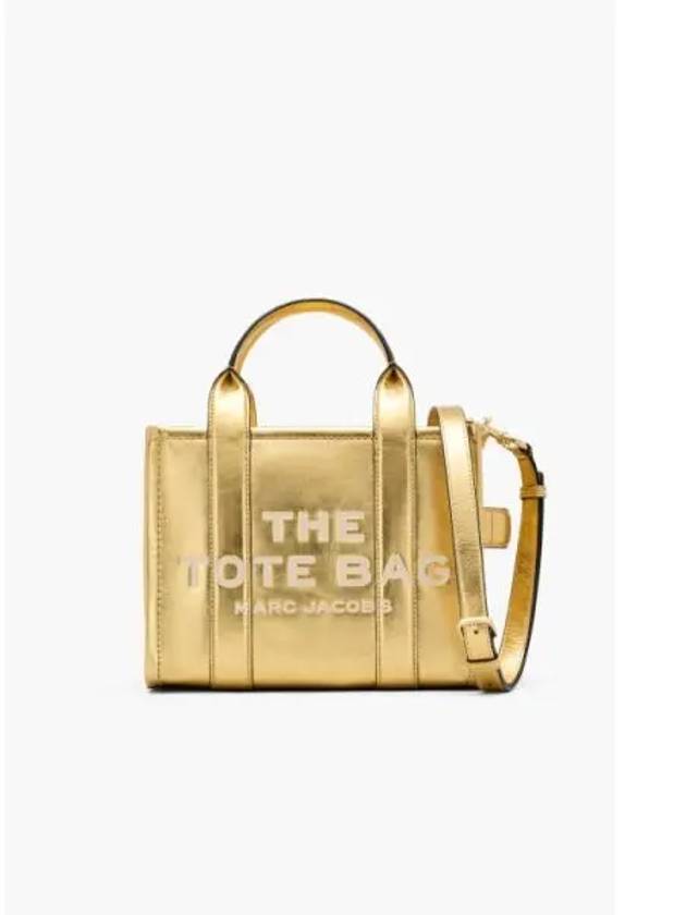 Metallic The Small Tote Gold MBBAM24003GDX - MARC JACOBS - BALAAN 1