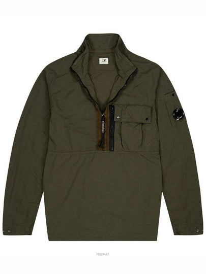 Men's Flat Nylon Lens Over Anorak Khaki - CP COMPANY - BALAAN 2