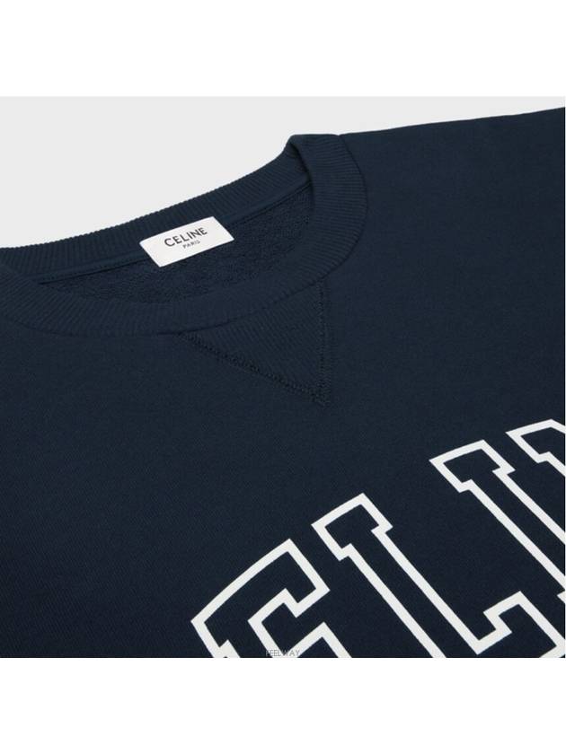 College Logo Sweatshirt Navy - CELINE - BALAAN 3