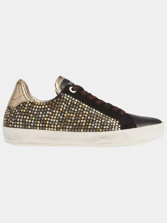 Women's ZADIG AO STUDS NOIR Sneakers SHAT1703F - ZADIG & VOLTAIRE - BALAAN 1