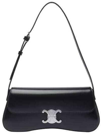 Medium Calfskin Shoulder Bag Black - CELINE - BALAAN 2