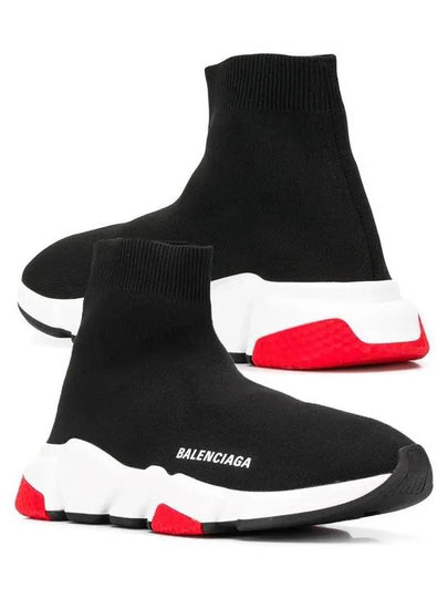 Speed ​​Socks High Top Sneakers Red Black - BALENCIAGA - BALAAN 2