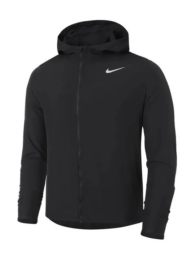 Run Stripe Woven Zip Up Jacket Black - NIKE - BALAAN 6