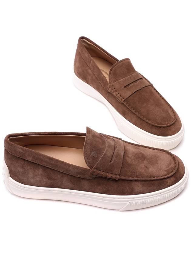 Men's Suede Loafers Brown - TOD'S - BALAAN 6