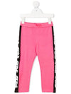 Kids Women s Logo Striped Leggings 027612FL 134 - GCDS - BALAAN 1