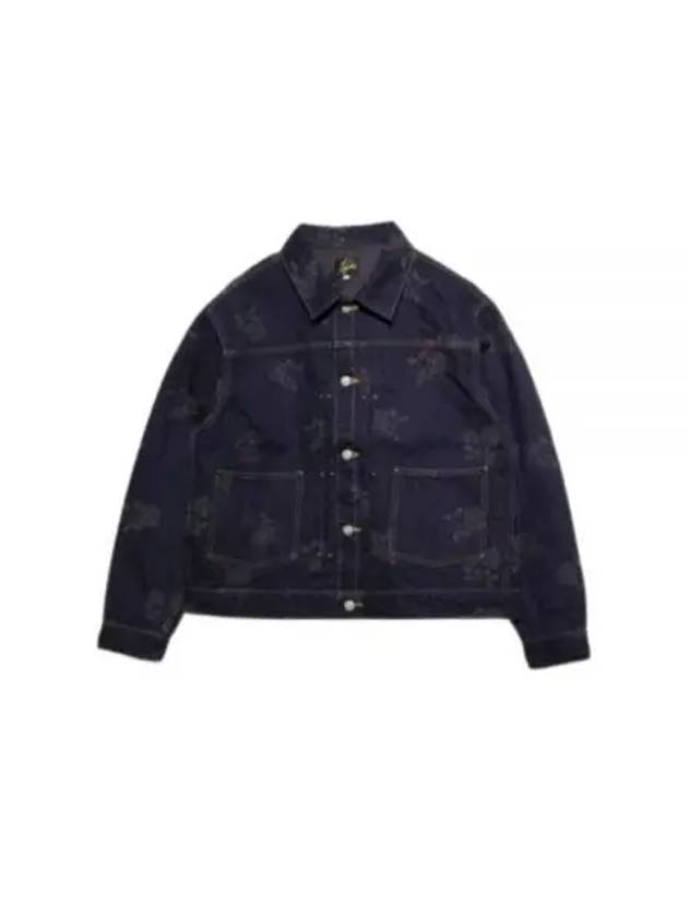 MW 13oz Rose Jacquard Denim Jacket Black - NEEDLES - BALAAN 2