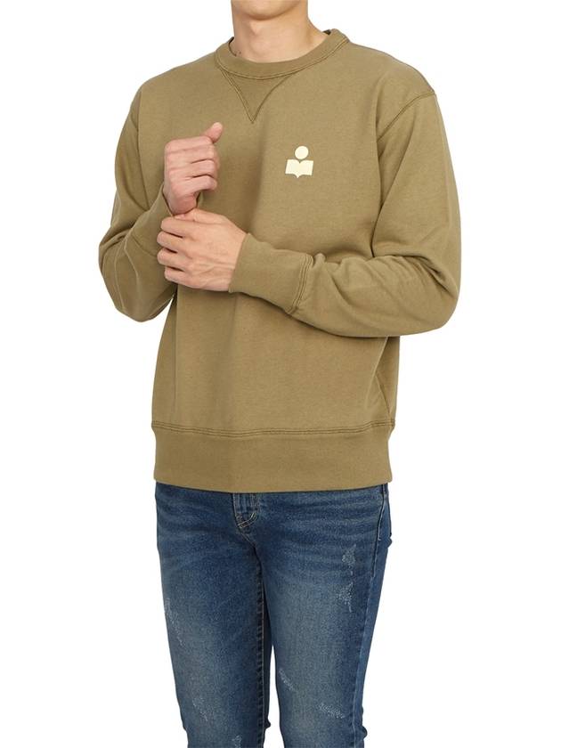 Men's Mike Logo Sweatshirt Khaki - ISABEL MARANT - BALAAN 6