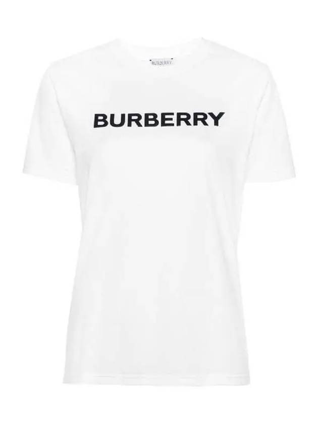 Logo Cotton Short Sleeve T-Shirt White - BURBERRY - BALAAN 2