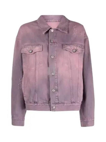 Distressed Button Denim Jacket Pink - MAISON MARGIELA - BALAAN 2