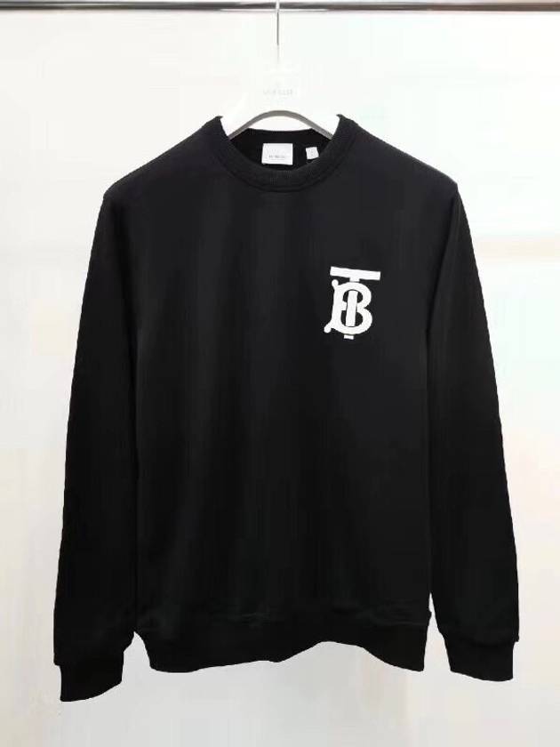 Men's Monogram Motif Sweatshirt Black - BURBERRY - BALAAN 3