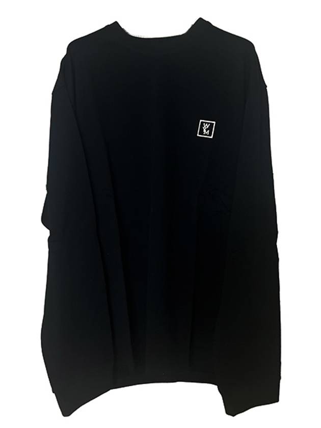 Back Logo Cotton Long Sleeve T-shirt Black - WOOYOUNGMI - BALAAN 4