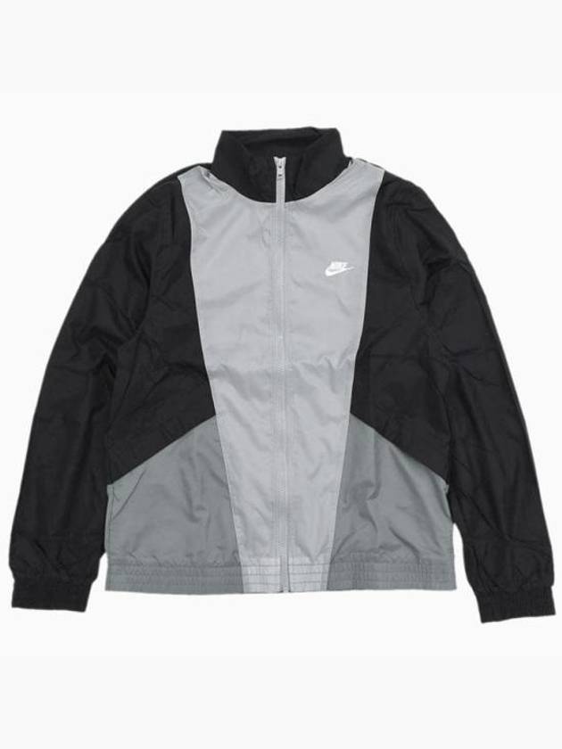 Club Woven Track Jacket Black Smoke Grey - NIKE - BALAAN 2