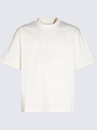 Logo Print Short Sleeve T-Shirt White - JIL SANDER - BALAAN 2