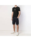 Men's Lens Bermuda Cargo Shorts Navy - CP COMPANY - BALAAN.