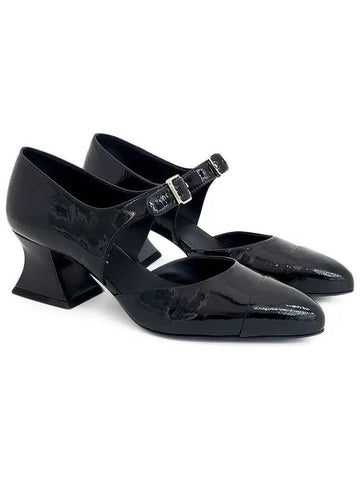 Mary Jane Middle Heel 36 5 Black 4ET1575 - CHANEL - BALAAN 1