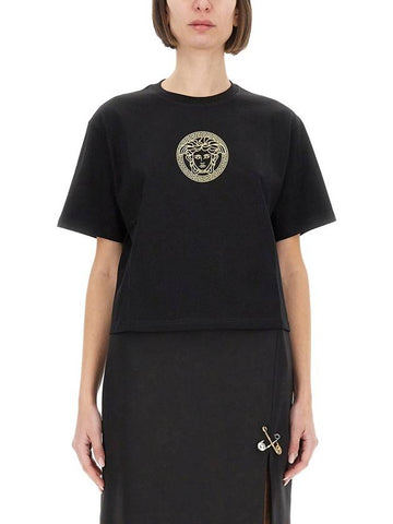 CROPPED "MEDUSA" T-SHIRT - VERSACE - BALAAN 1