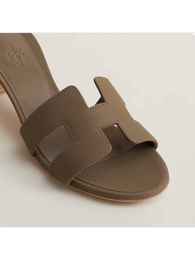 Oasis Epsom Sandals Etoupe - HERMES - BALAAN 5