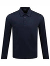 Asher Regular Fit Long Sleeve Polo Shirt Navy - J.LINDEBERG - BALAAN 2