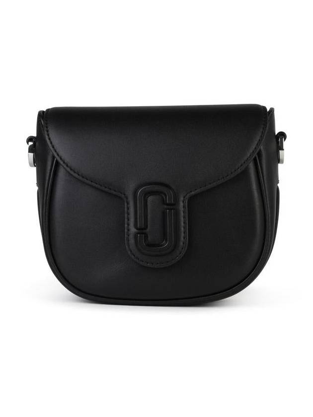 The J Marc Logo Strap Small Saddle Cross Bag Black - MARC JACOBS - BALAAN 2