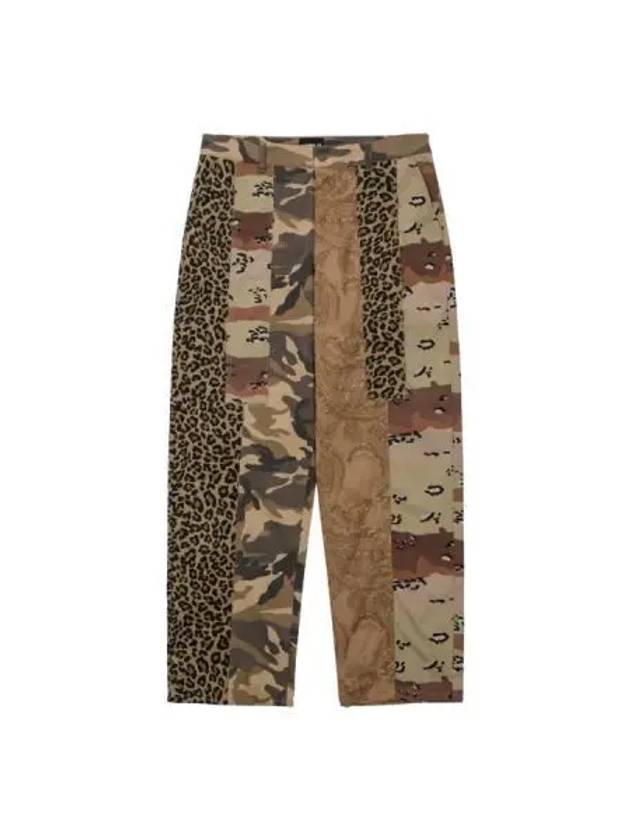 Pattern Mix Pants Camel - AJOBYAJO - BALAAN 1