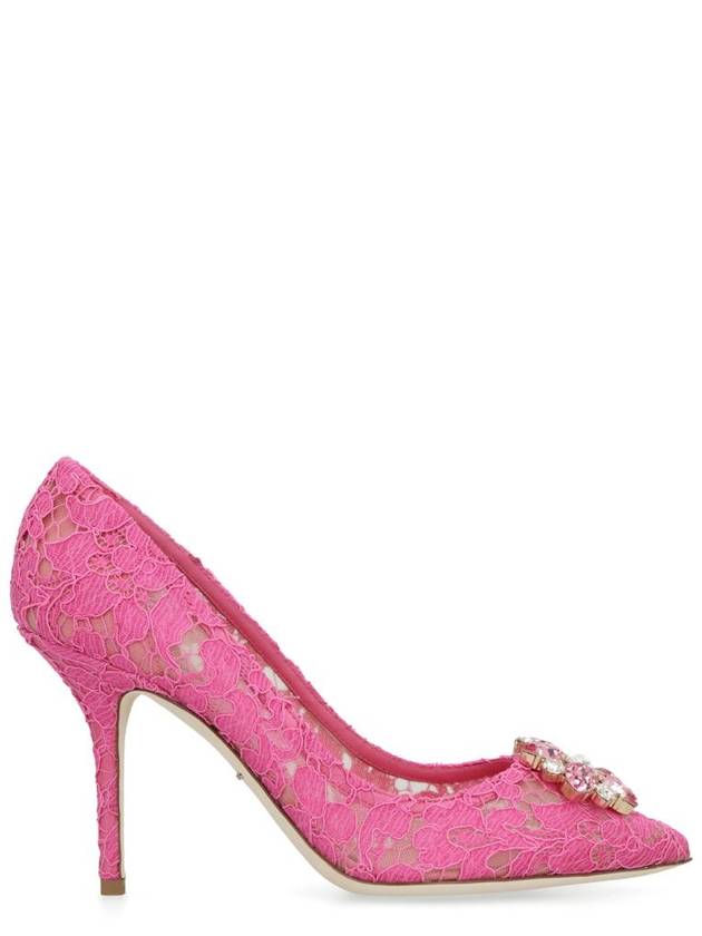 Women's Rhinestone Fabric Pumps Heel Pink - DOLCE&GABBANA - BALAAN 2