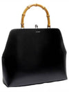 Goji Bamboo Handle Medium Tote Bag Black - JIL SANDER - BALAAN 2