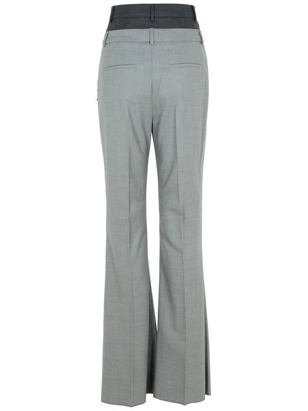 Sportmax 'Lince' Grey Virgin Wool Trousers - MAX MARA SPORTMAX - BALAAN 3