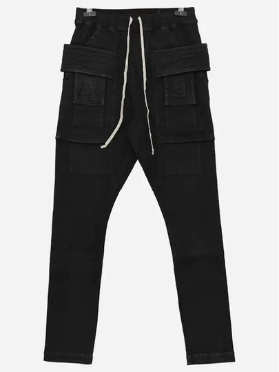 Creach Drawstring Cargo Pants Black - RICK OWENS - BALAAN 2