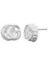 Marmont GG Logo Earrings Silver - GUCCI - BALAAN 2