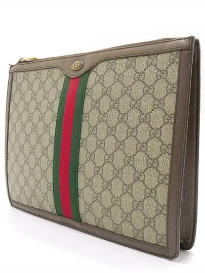 523359 GG Logo PVC Supreme Portfolio Ophidia Clutch - GUCCI - BALAAN 2