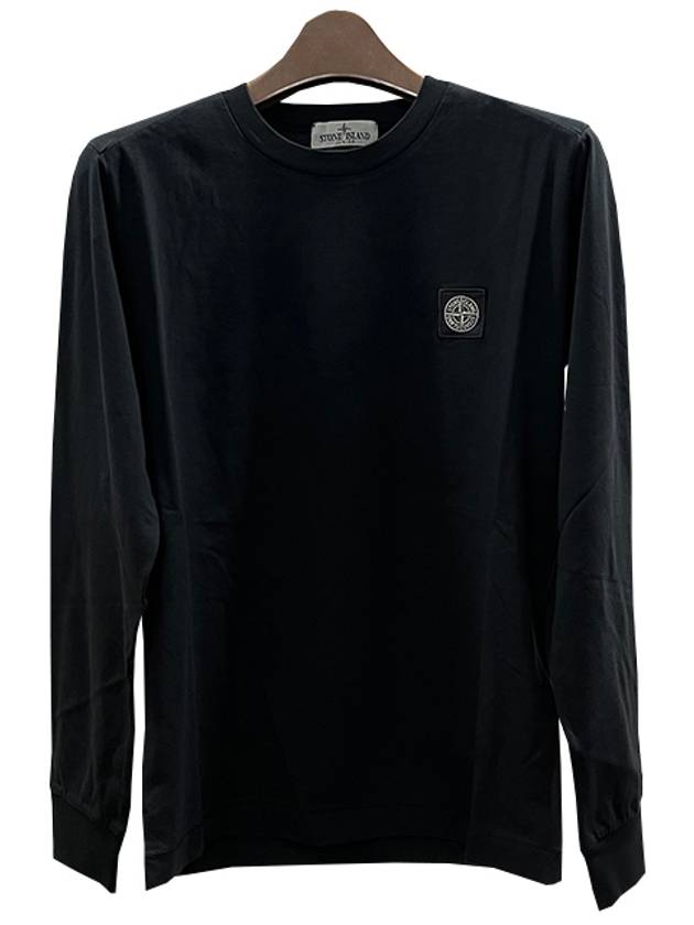 Kids Stone Logo Patch Long Sleeve T-Shirt Black - STONE ISLAND - BALAAN 3