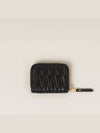 Matelasse Nappa Leather Coin Wallet Black - MIU MIU - BALAAN 4