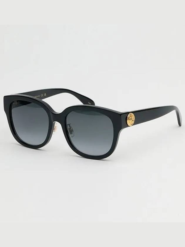 Square Frame Sunglasses Black - GUCCI - BALAAN 9