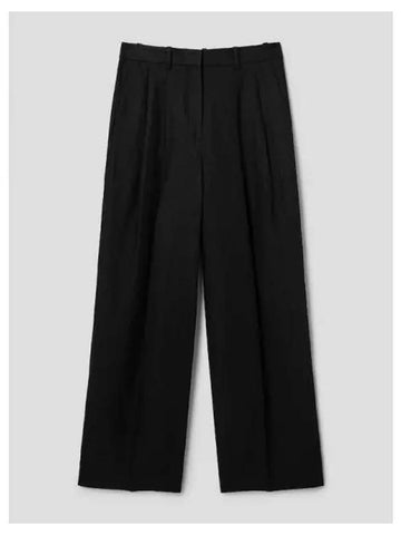 Women s Galina Linen Double Pleated Pants Trousers Black Domestic Product GM0024052169570 - THEORY - BALAAN 1